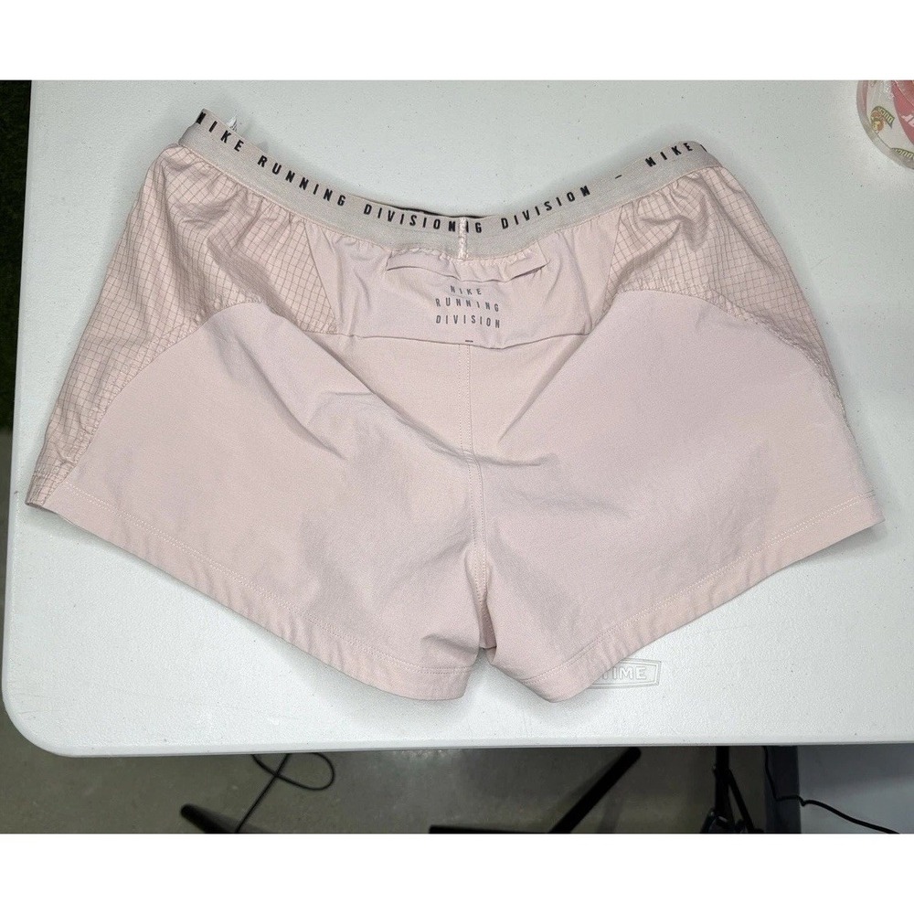 Nike Running Divison Women's Pink Activewear Drawstring Elastic Shorts Size M - Picture 7 of 13